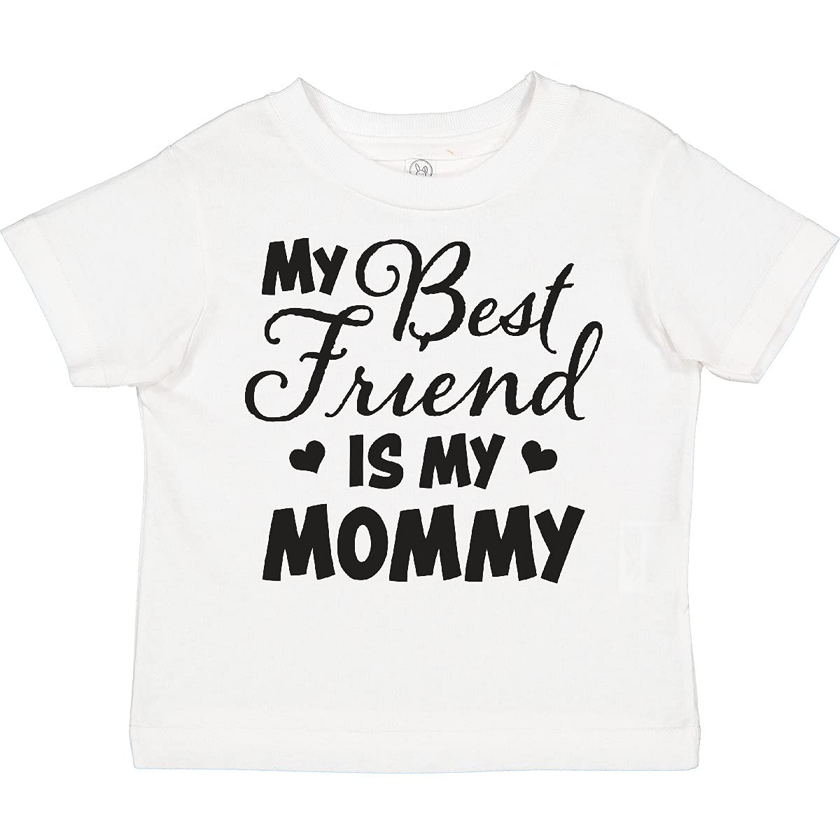 My Best Friend is My Mommy with Hearts Toddler T-Shirt - Perfect for Mother's Day, Family Photos & Everyday Wear