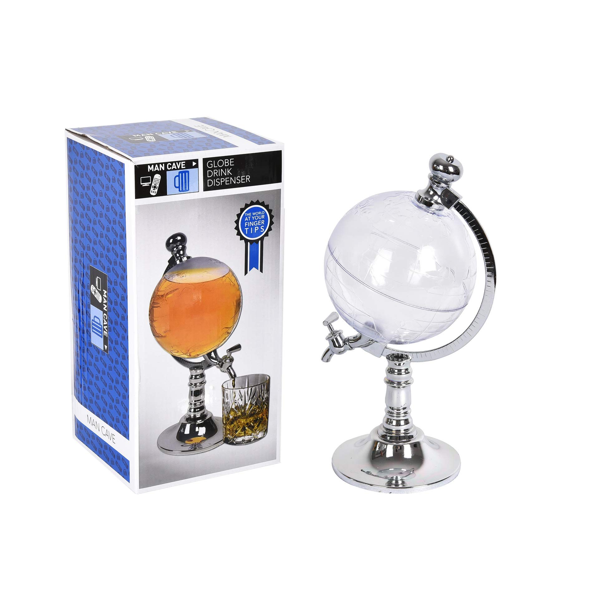 3.5L (120OZ) Spherical Beverage Dispenser Tower - Draft Beer, Wine, Juice & Water Pourer for Home Bar, Parties & Events - Perfect for Entertaining, Weddings & Outdoor Gatherings