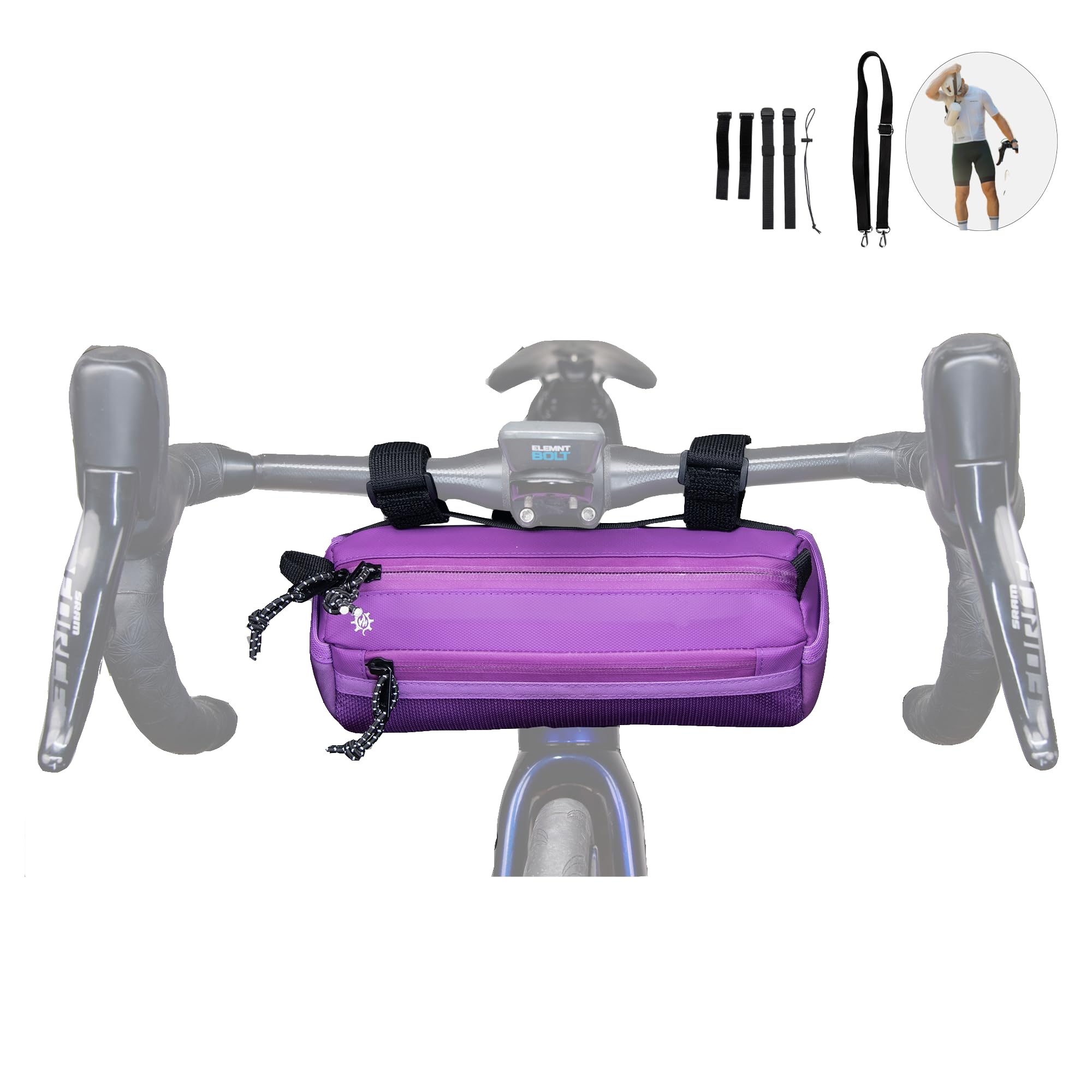 Lumiere & Co. Waterproof Bike Handlebar Bag - Front Bicycle Storage Pouch for Mountain & Road Bikes - Compact Cycling Accessory for Phone, Keys & Essentials - Perfect for Commuting, Touring & Outdoor Adventures