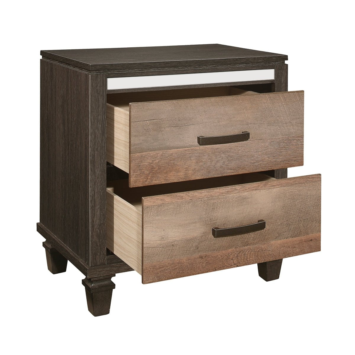 Danridge Collection Night Stand - Modern Bedside Table with Drawer, Wooden End Table for Bedroom, Living Room & Office - Perfect for Storage, Reading Lamp & Alarm Clock