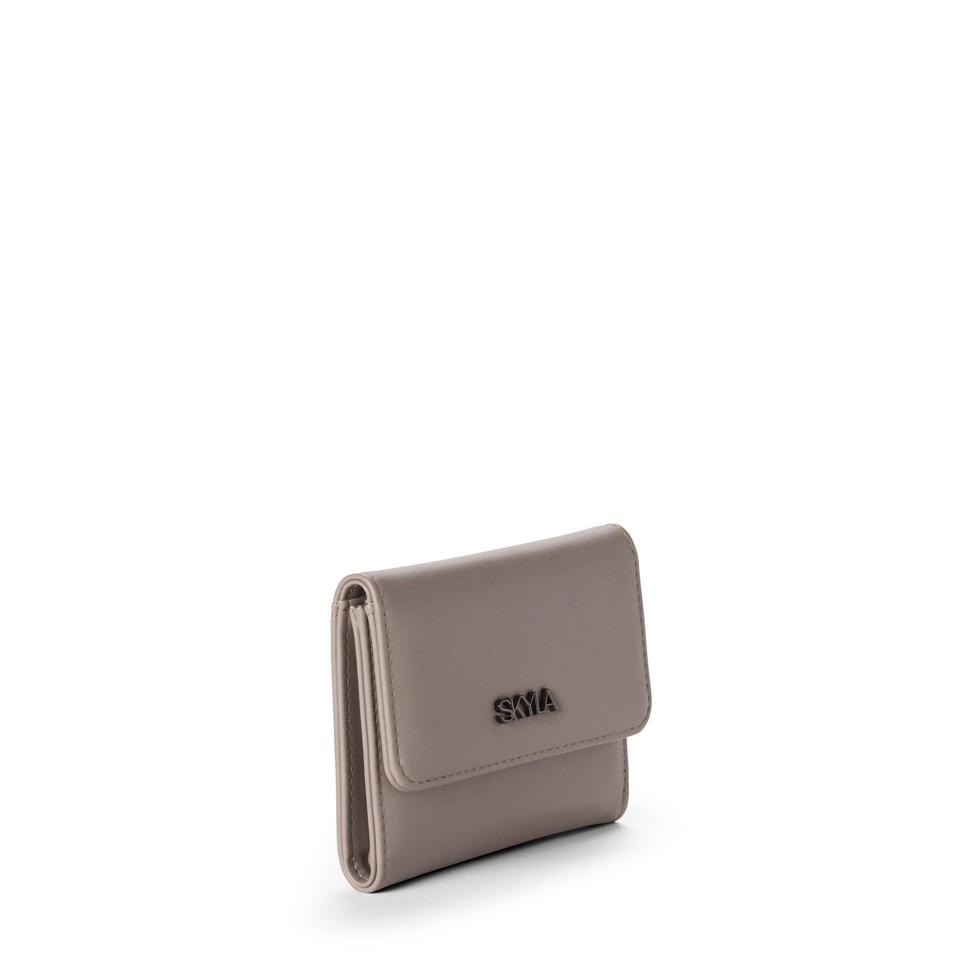Eli Vegan Leather Wallet for Men & Women - Slim RFID Blocking Bifold Wallet with Card Slots - Stone Grey | Perfect for Travel, Business & Everyday Use