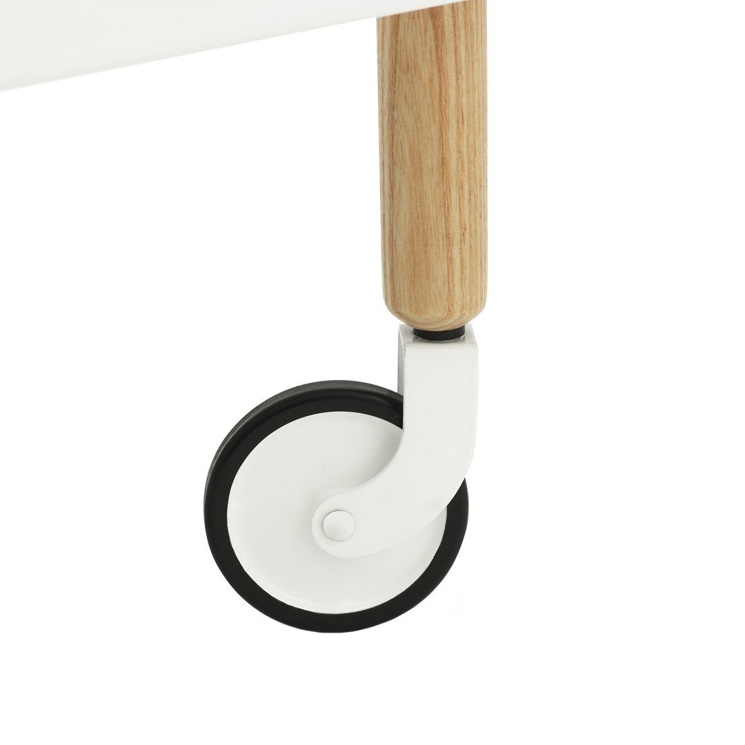 Round Block Table - Modern Wooden Coffee Table for Living Room, Office & Small Spaces - Perfect for Home Decor, Relaxing & Entertaining