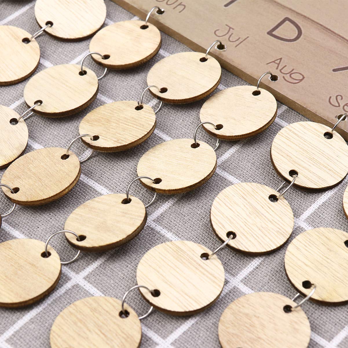 BESPORTBLE Wooden Hanging Calendar - DIY Plaque Memo Board for Birthday Reminders & Home Office Decor | Perfect for Wall Organization, Gift Giving & Daily Planning