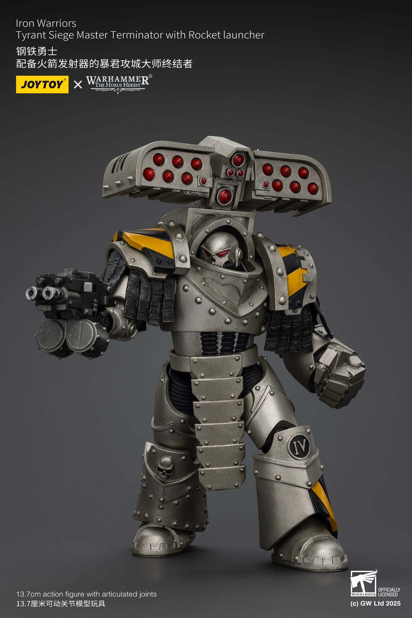 Pre Order 1/18 JOYTOY Warhammer The Horus Heresy Iron Warriors Tyrant Siege Terminator Action Figure Set - Perfect for Collectors, Warhammer 40K Fans & Tabletop Gaming Enthusiasts