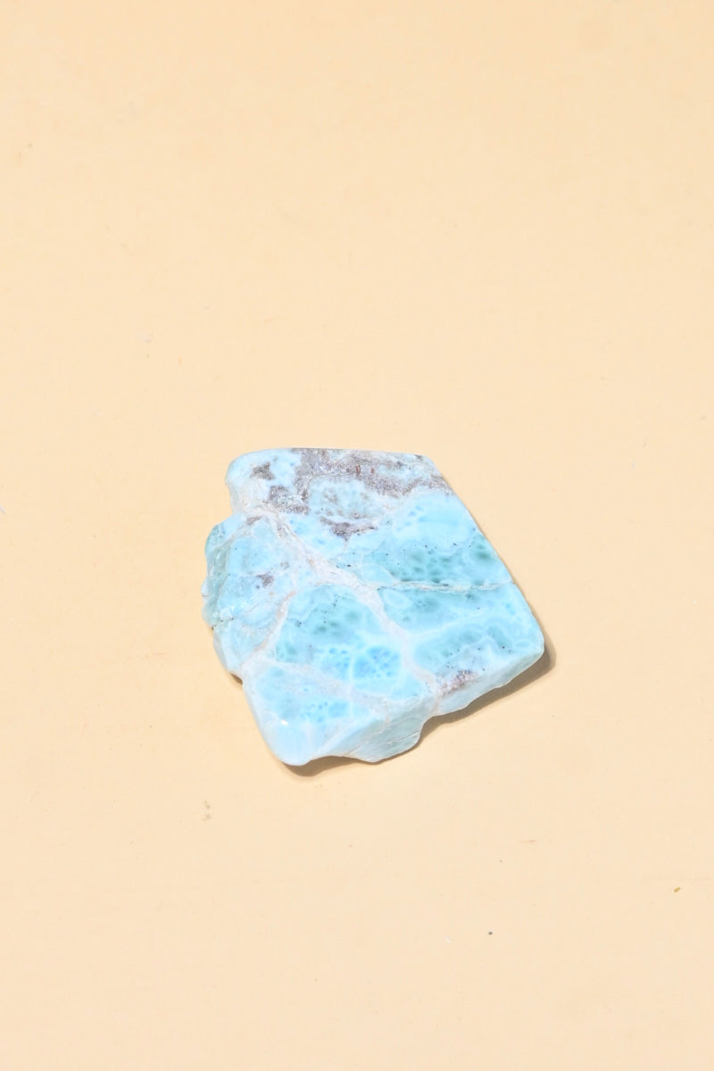 Natural Mini Larimar Slab - Genuine Blue Larimar Stone for Jewelry Making, Healing Crystals & Home Decor | Perfect for DIY Crafts, Meditation & Gifts