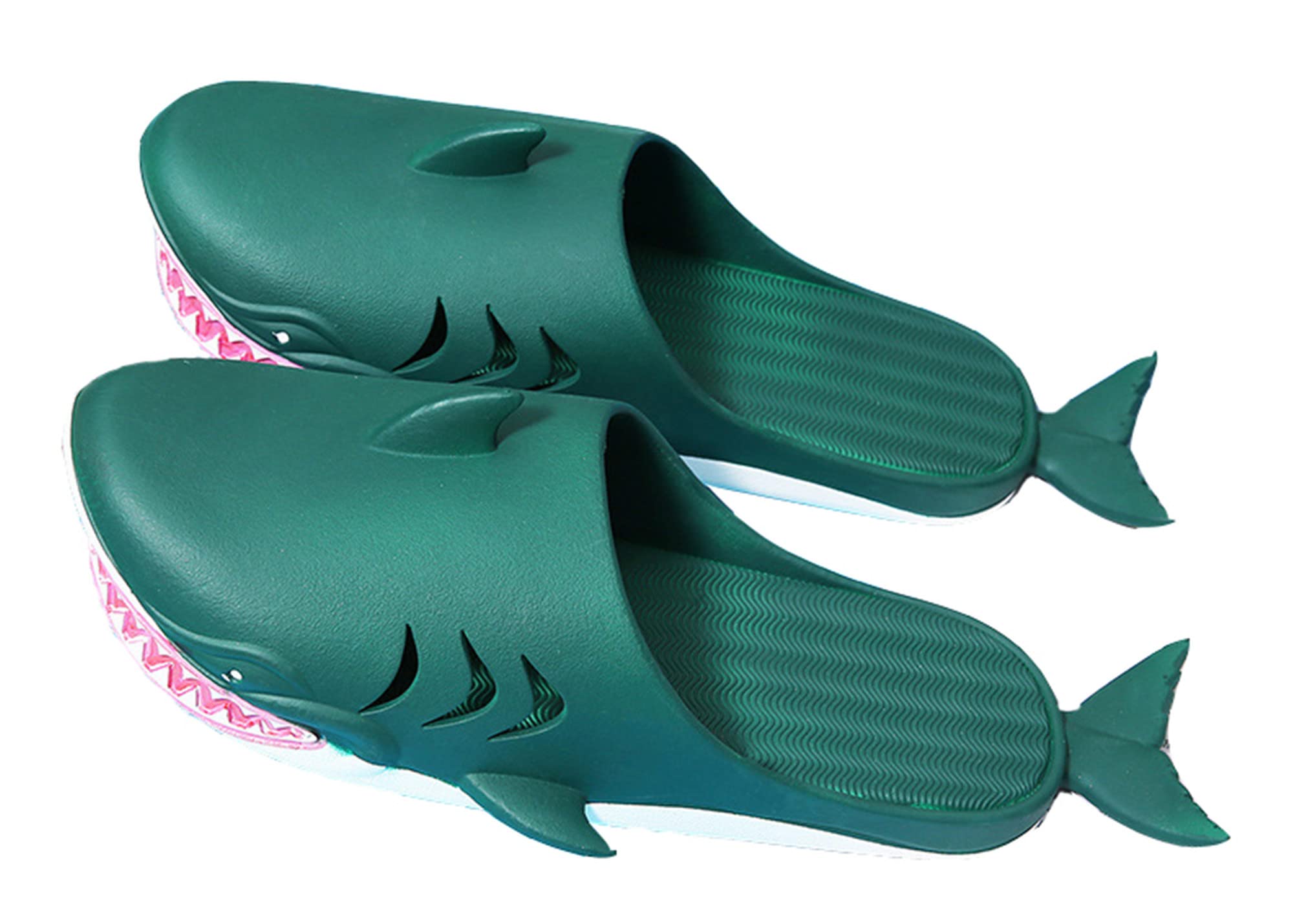Comfortable Summer Animal Slippers for Women & Men - Shark Design Beach House Slippers for Indoor/Outdoor Use, Poolside & Vacation Wear