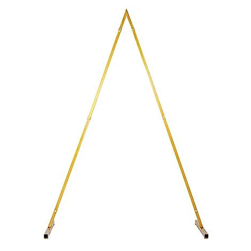 Gold Metal Triangle Backdrop Stand for Wedding Arch Photography - Iron Balloon Decorative Artificial Flower Rack Prop - Perfect for Wedding, Party, and Event Decorations