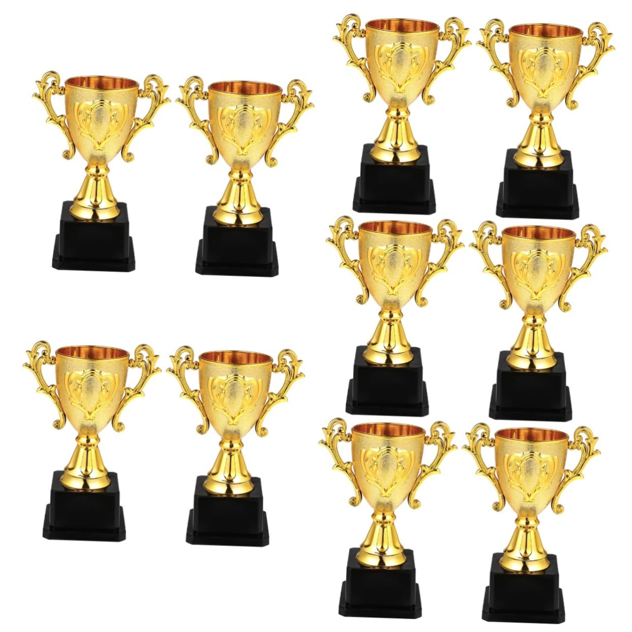 GOOHOCHY 10-Pack Reusable Plastic Trophy Reward Toys - Basketball Themed Classroom Prizes for Kids | Perfect for School Awards, Sports Incentives & Children's Party Favors
