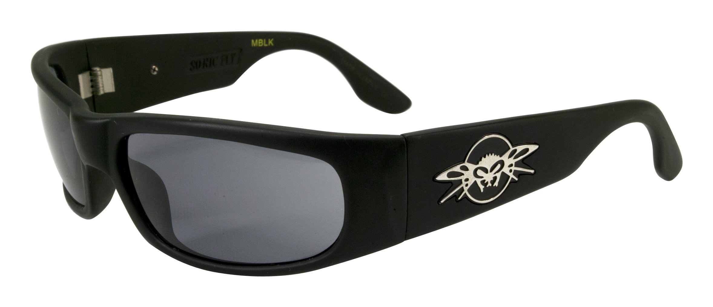 Black Flys Sonic Fly Polarized Sunglasses - Matte Black Frame for Men & Women - UV Protection, Anti-Glare for Driving, Fishing & Outdoor Activities