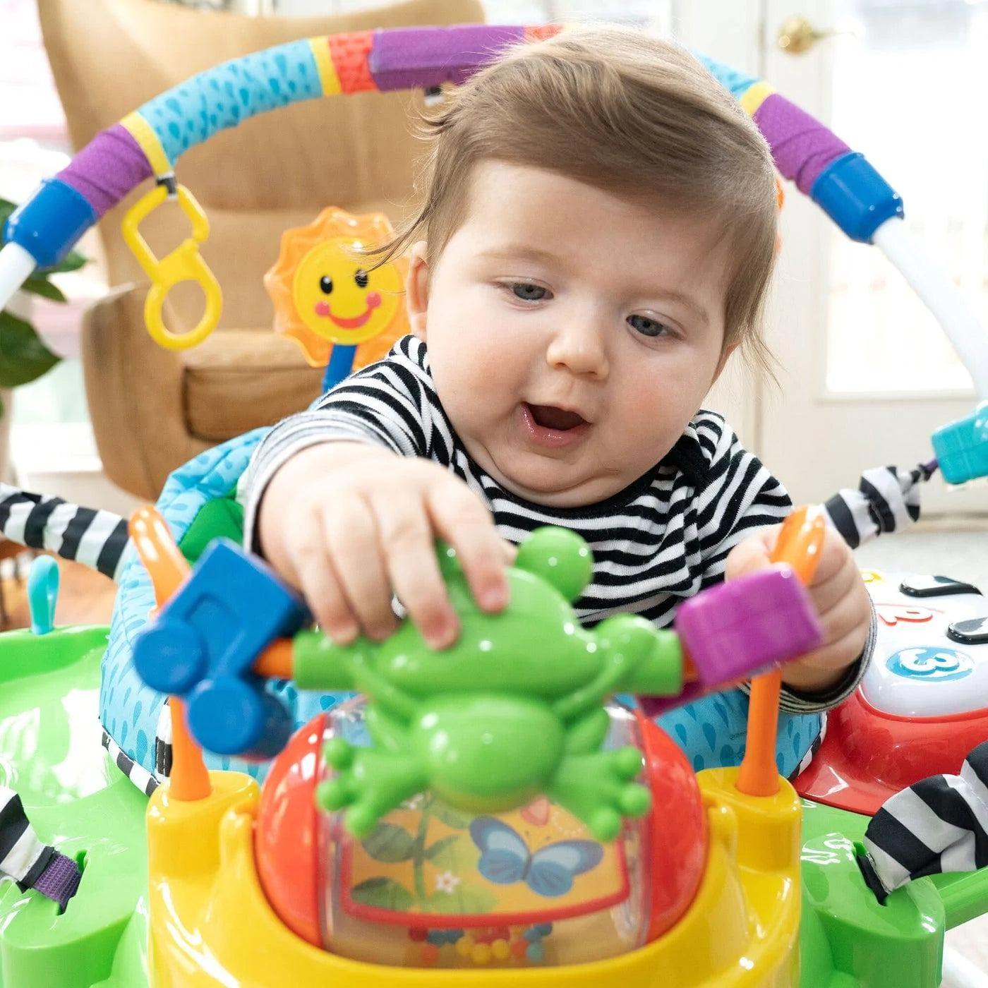 Baby Einstein Neighborhood Friends Activity Jumper - Interactive Baby Bouncer with Lights & Music for Early Learning - Perfect for Playtime, Nursery, and Developmental Stimulation