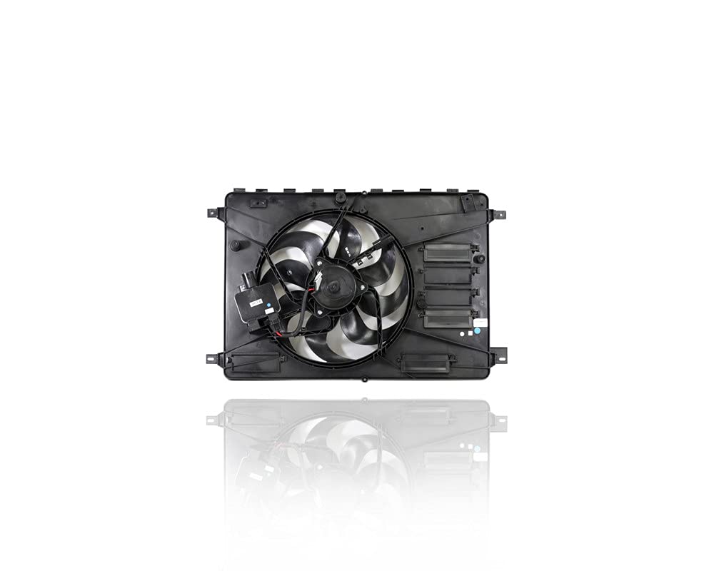 Volvo Engine Cooling Fan Assembly Replacement for 08-15 XC70, 11-16 S60, 11-14 S80 3.2L, 15-16 S80/XC60/Crosscountry - Compatible with VO3115117 - Includes Controller (Part# 313688673) - Perfect for Overheating Prevention & Summer Driving