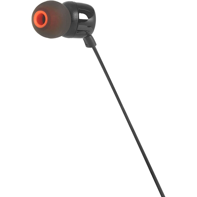 JBL Tune 110 In-Ear Headphones - Black | High-Quality Bass Sound | Perfect for Workouts, Commuting & Music Lovers