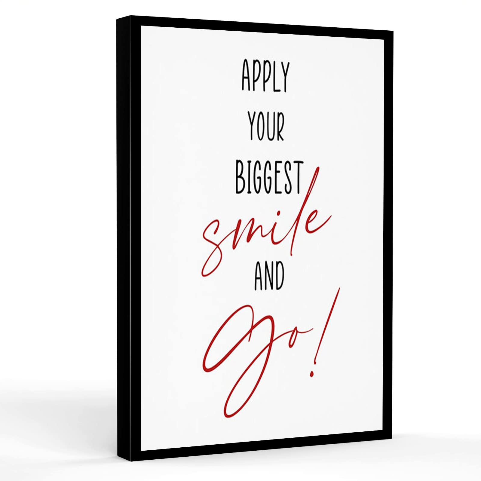 Unframed Inspirational Wall Art Print - Motivational Home & Office Decor for Bedroom, Living Room - 8x12 Inch Canvas Wall Hanging (Perfect for Gifts, Meditation Spaces & Work Environments)