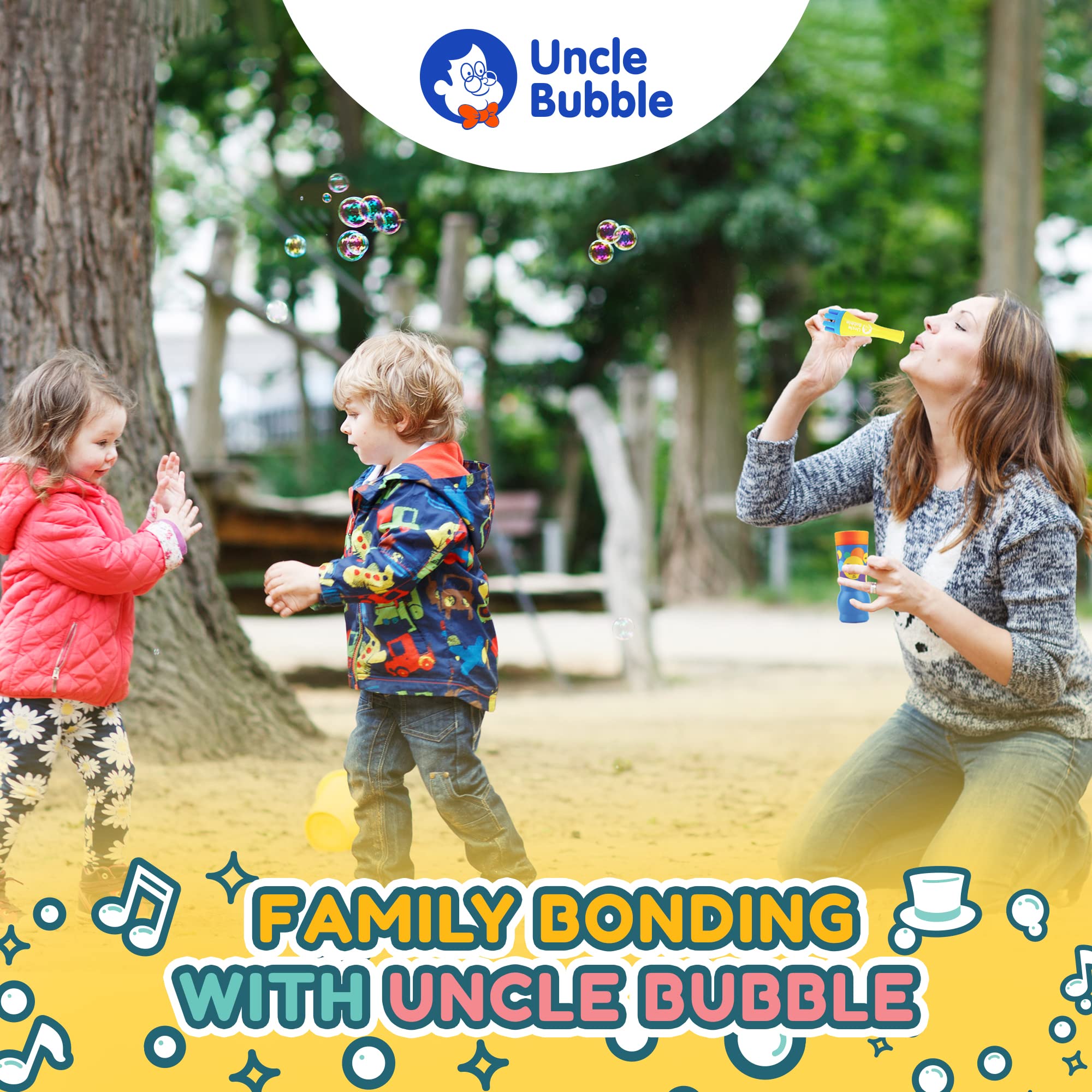 Uncle Bubble Mini Bubble Blower - Non-Toxic Plastic Confetti Bubbler for Kids | Fun Summer Outdoor Toy for Boys & Girls | Creates Thousands of Mini Bubbles in One Breath | Perfect for Birthday Parties, Backyard Play & Park Adventures