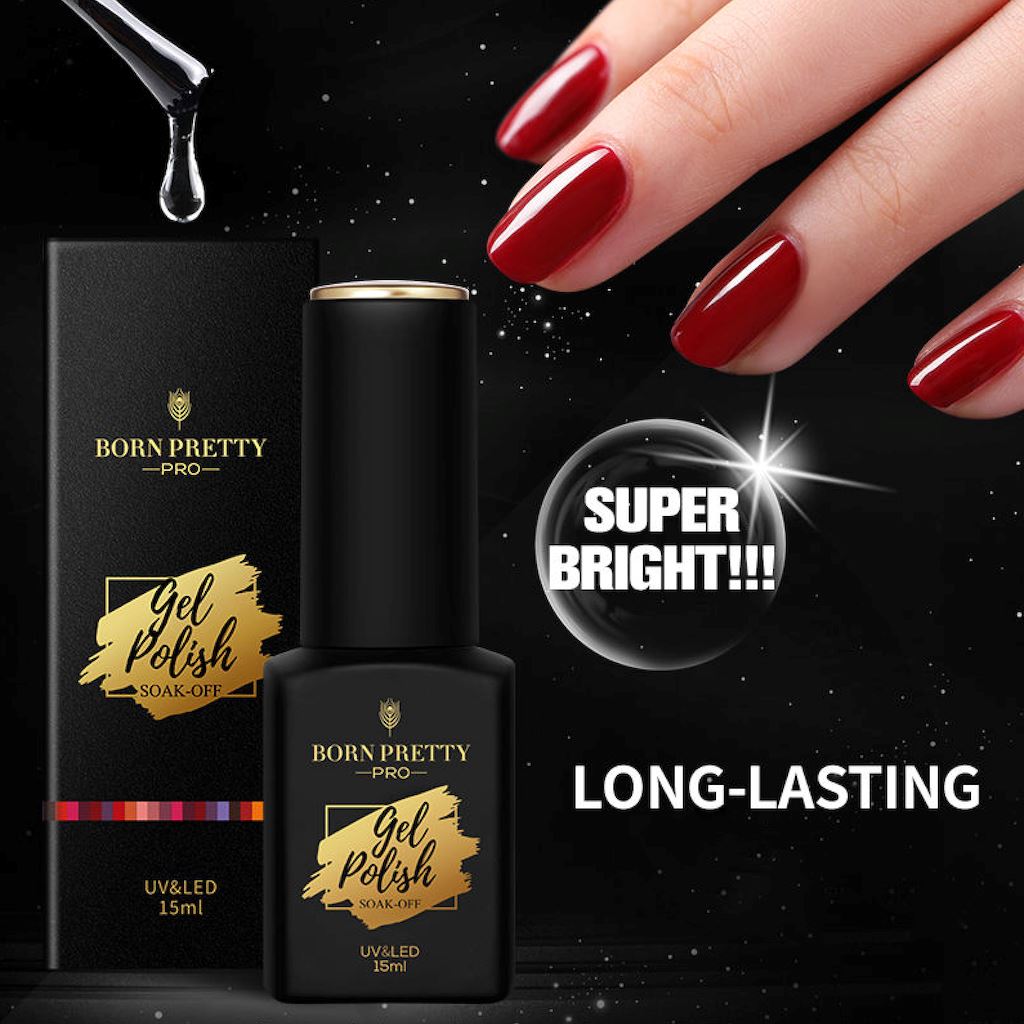 Super Top Coat Trubuty Born Pretty 15ml - Long-Lasting Nail Polish Sealer & Glossy Finish - Perfect for Manicures, Pedicures & Nail Art