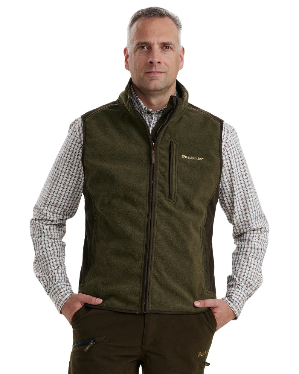 Deerhunter Gamekeeper Bonded Fleece Waistcoat - Warm & Durable Hunting Vest for Outdoor Adventures | Perfect for Hunting, Hiking & Cold Weather Activities