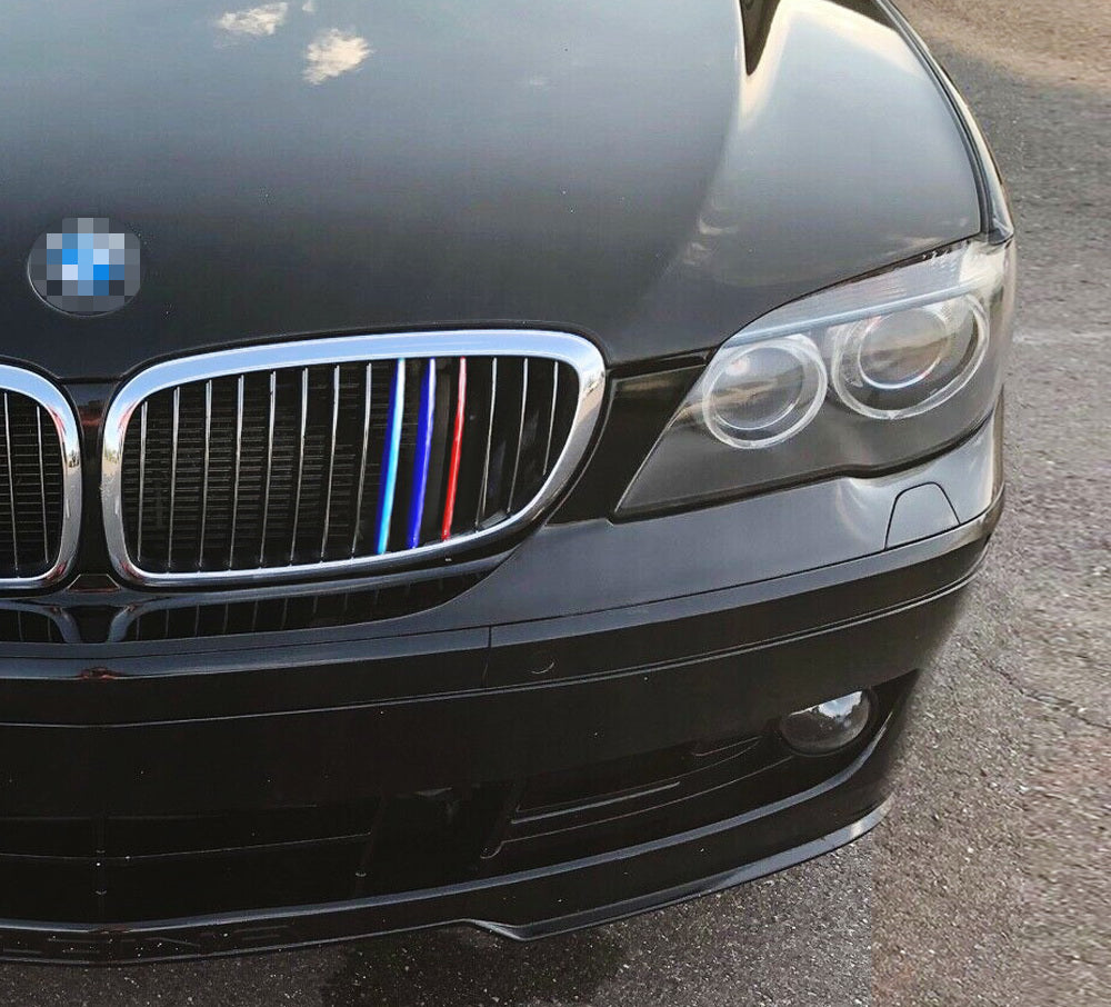 BMW E65 E66 7 Series (2006-2008) M Style Colored Grille Insert Trims with 14 Beam Grill - Upgrade Your Car's Front Grille for Enhanced Style & Performance - Perfect for Car Enthusiasts & Auto Customization