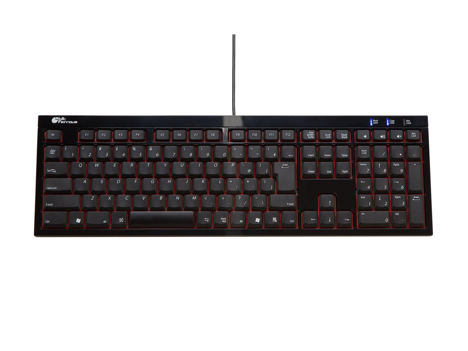 BitTradeOne BFKB113PBK Scissor-Switch Gaming Keyboard - Japanese Layout, 113 Keys, Smooth Typing & Full-Key Rollover for PC Gaming & Office Work | Perfect for Gamers & Programmers