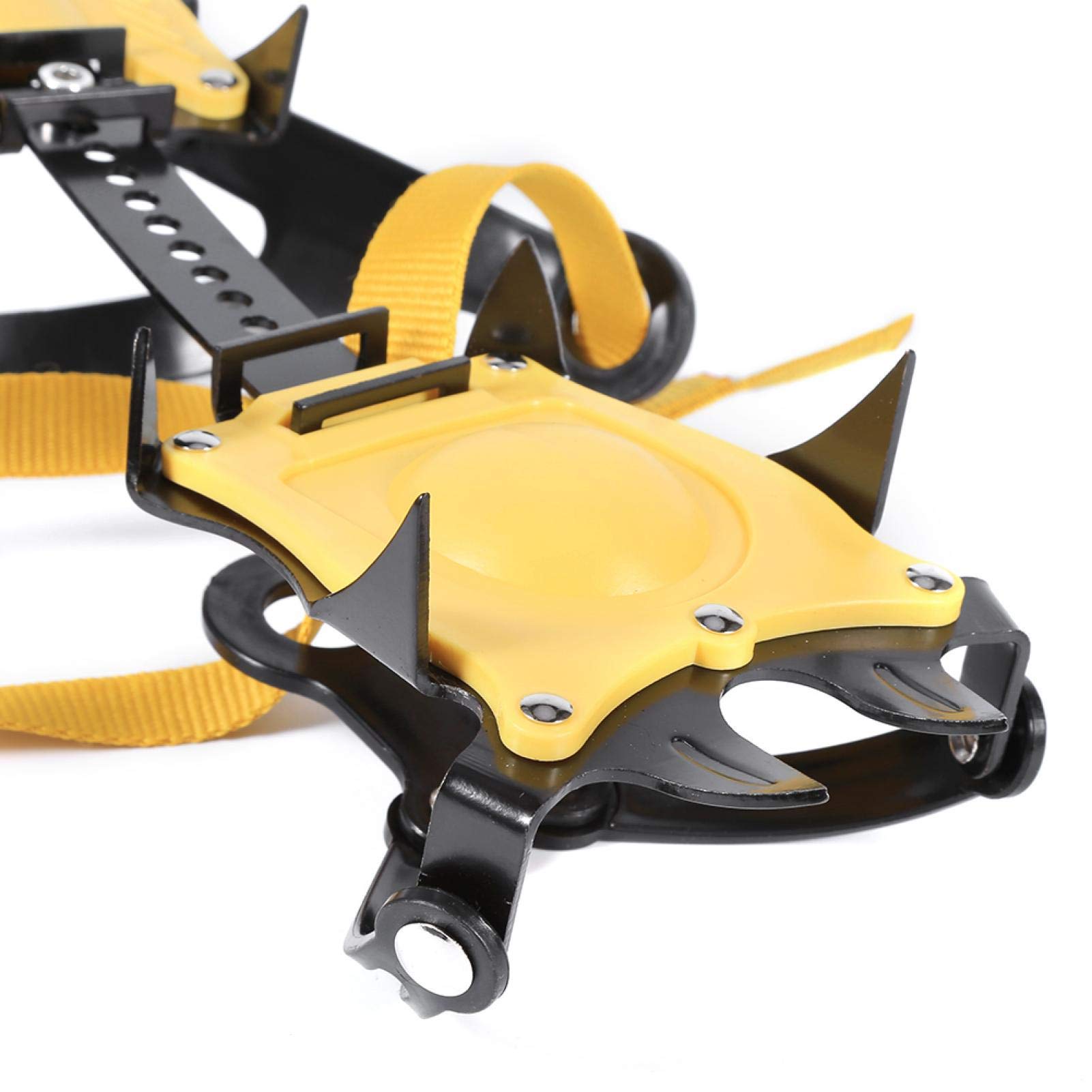 EVTSCAN 10-Tooth Ice Cleats for Hiking - Anti-Slip Crampons with Adjustable Straps for Snow, Ice & Winter Trails | Perfect for Outdoor Adventures, Mountain Climbing & Icy Sidewalks