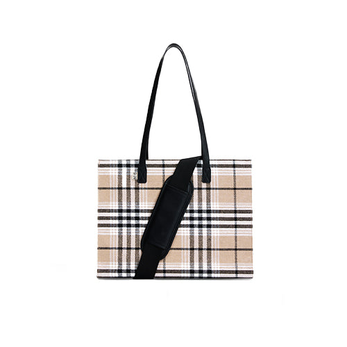 Stylish Plaid Work Tote Bag for Women - Professional Office Laptop Bag with Spacious Compartments | Perfect for Business, Commuting & Travel