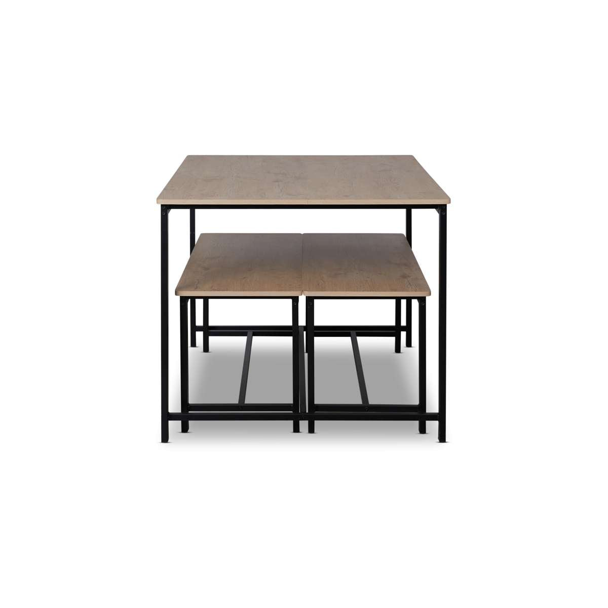 Reese 4-Piece Dining Set - Black Kitchen Table and Chairs for Small Spaces | Perfect for Apartments, Breakfast Nooks & Cozy Dining Areas