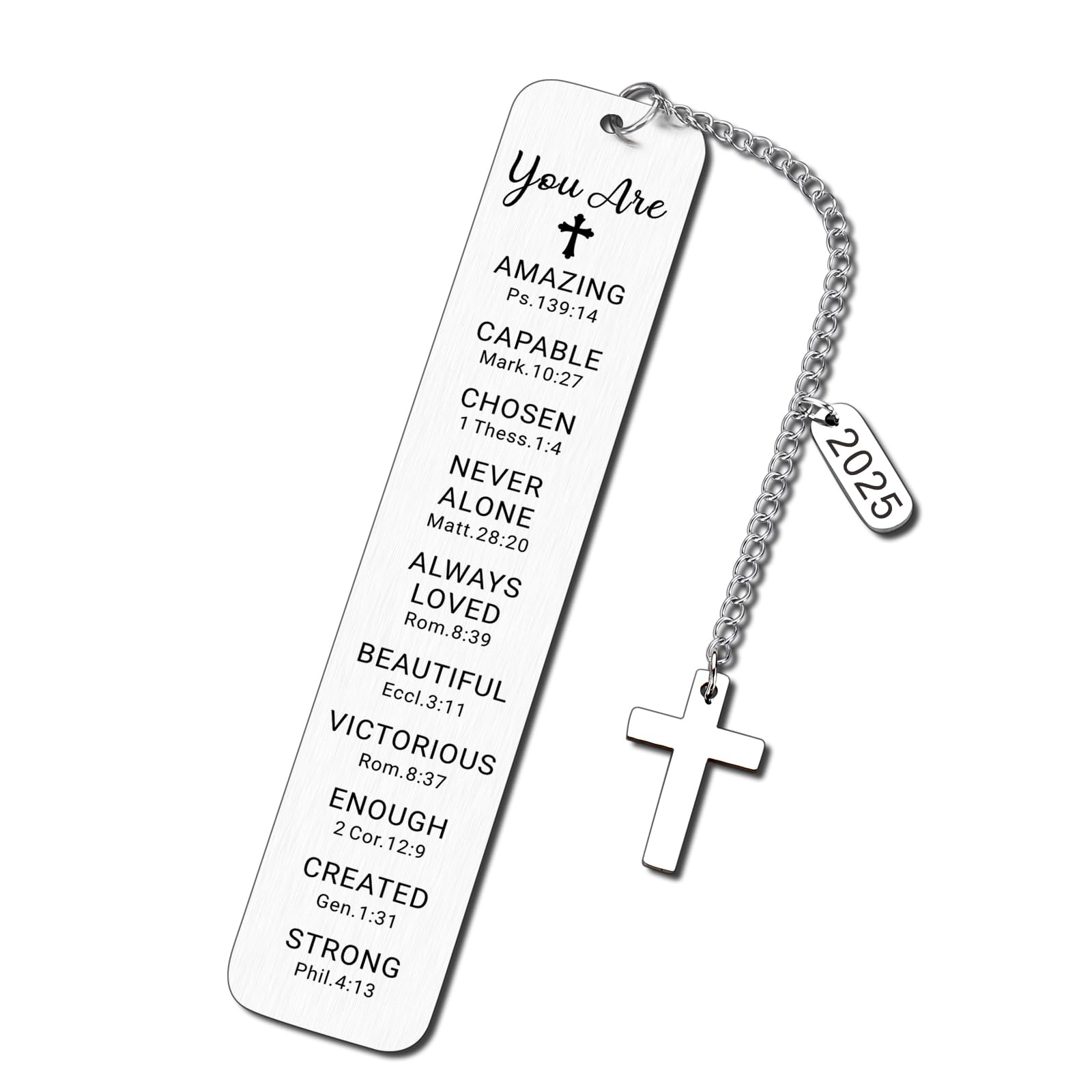 Religious Christian Confirmation Gifts for Teen Girls & Boys - First Communion Keepsake, Baptism Bookmark for Women, Graduation & Birthday Presents - Perfect Stocking Stuffers & Faith-Based Occasions