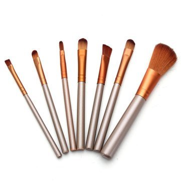 7Pcs Professional Makeup Brush Set - Foundation, Blending, Contouring & Eyeshadow Brushes for Flawless Makeup Application - Perfect for Daily Use, Travel & Professional Makeup Artists