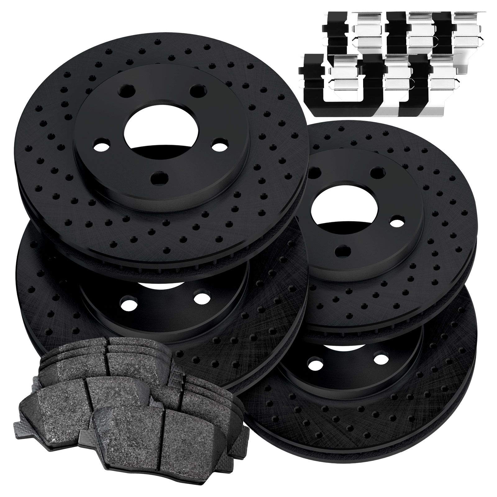 PowerSport Front & Rear Brake Kit - Ceramic Brake Pads & Rotors Set BBXC.63044.02 | High-Performance Braking System for Motorcycles, ATVs & UTVs | Off-Road & Street Riding