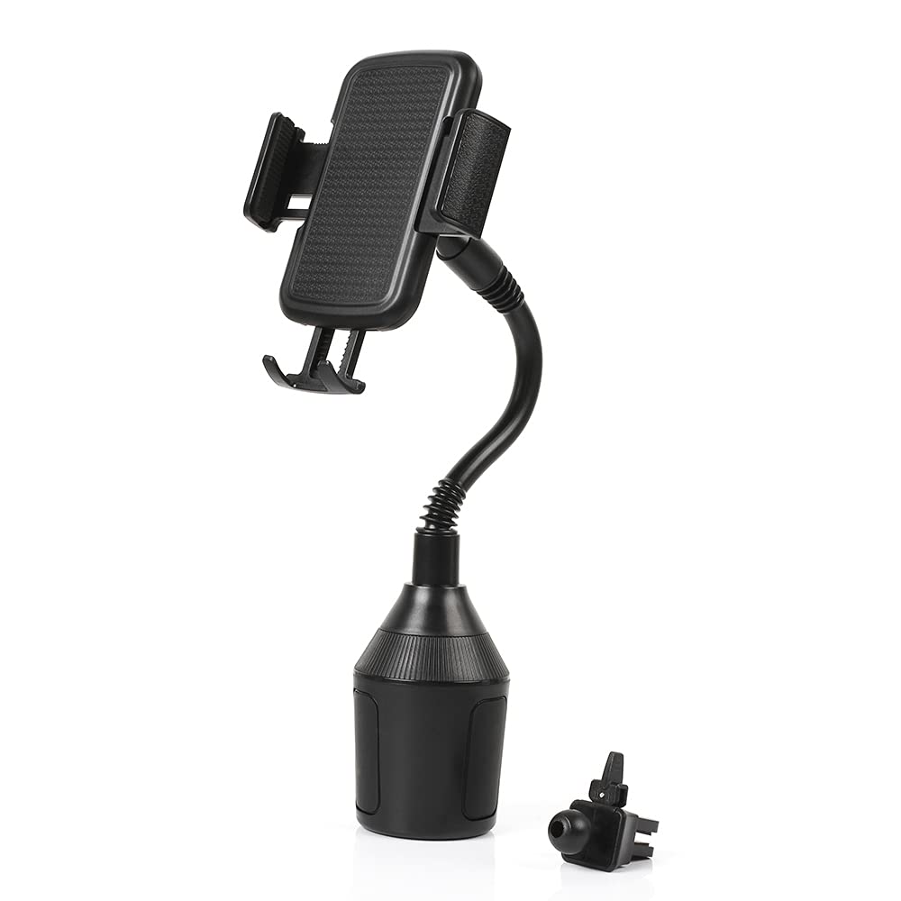 Limitless PhoneStation Car Cup Holder Phone Mount - Adjustable Base, Flexible Neck & Air Vent Clip for iPhone, Samsung, Note, Galaxy - Perfect for Hands-Free Driving & GPS Navigation