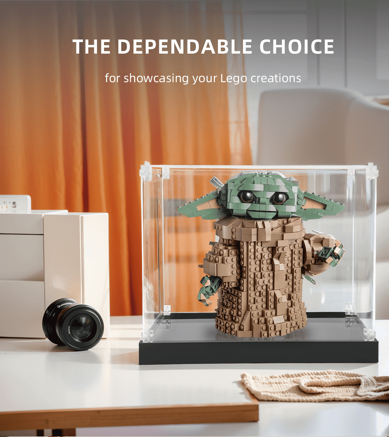 LEGO Star Wars The Mandalorian The Child 75318 Display Case - Protective Showcase for Collectible LEGO Sets - Perfect for Home Decor, Office Display & Gift for Star Wars Fans
