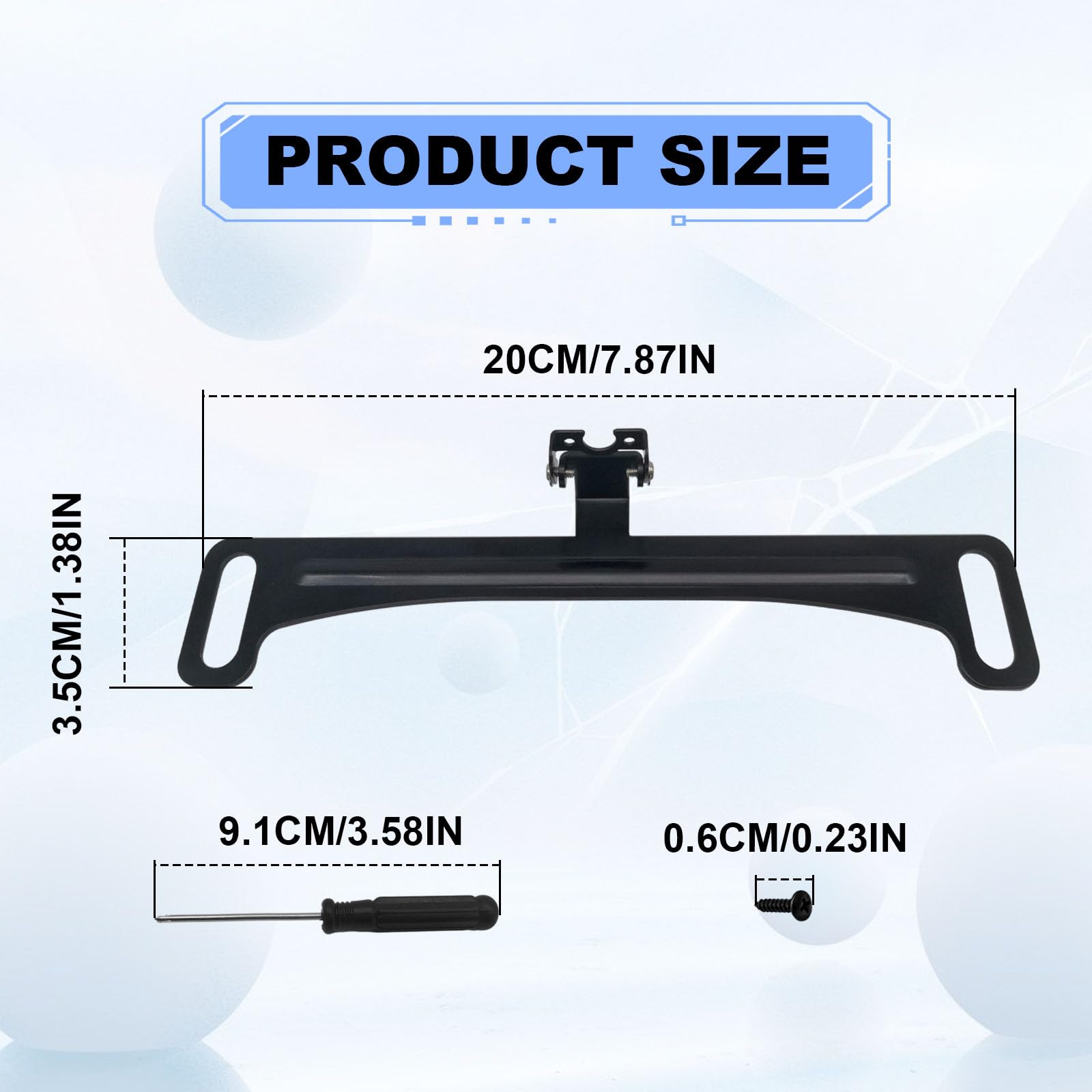 Universal Car Rear View Camera License Plate Bracket - Waterproof Backup Camera Mount Kit for Easy Installation | Perfect for Parking, Reversing & Night Driving Safety