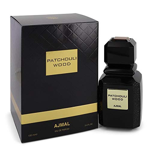 3.4 oz Ajmal Patchouli Wood Eau De Parfum Spray for Men & Women | Long-Lasting Cologne with Woody Notes | Perfect for Date Night, Office & Special Occasions
