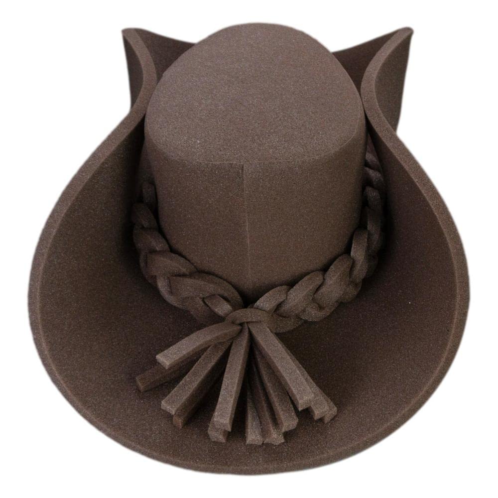 FOAM PARTY HATS: Giant Brown Cowboy Hat for Men - Handmade 40 Gallon Vintage Cowboy Hat - YMCA Party Hat for Western Theme Events, Costumes & Country Music Festivals