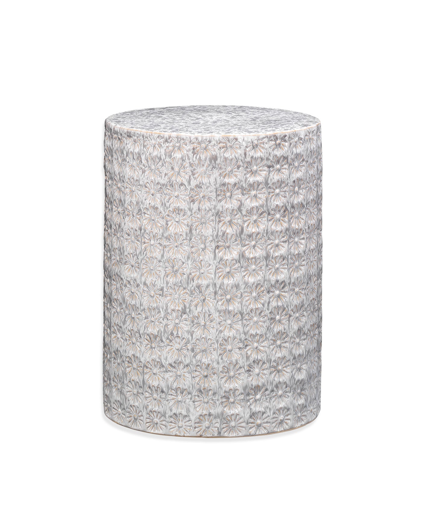 Wildflower Side Table in Cream - Elegant Accent Table for Living Room, Bedroom & Office Decor