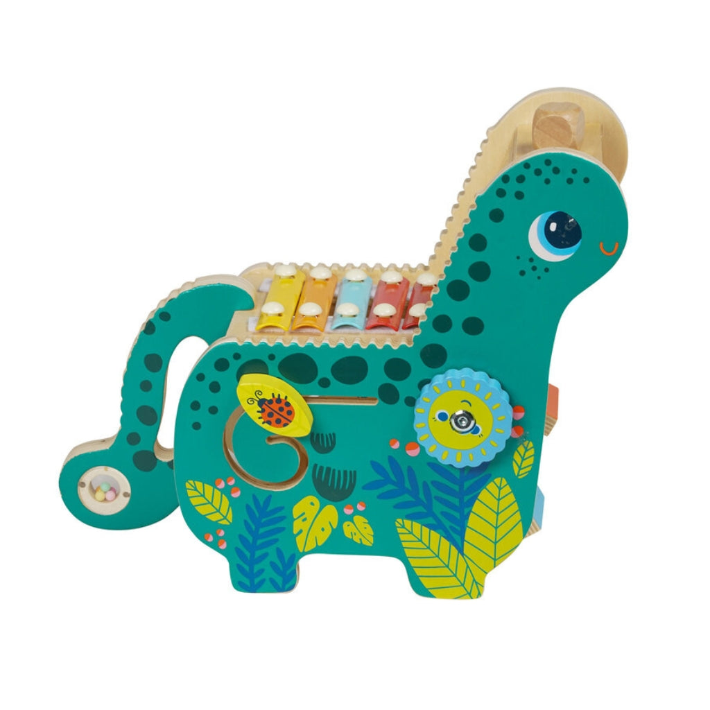 Manhattan Toy Musical Diego Dino - Interactive Dinosaur Plush Toy with Sounds & Music for Kids | Perfect for Playtime, Learning & Bedtime Comfort