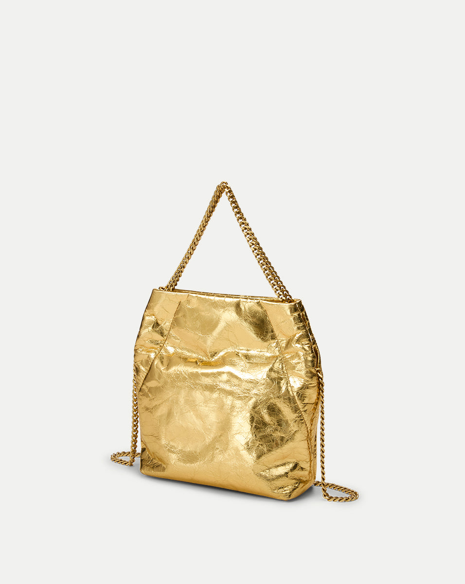 Veronica Beard Small Metallic Slouch Bag - Stylish Crossbody Purse for Women, Perfect for Evening Parties & Date Nights