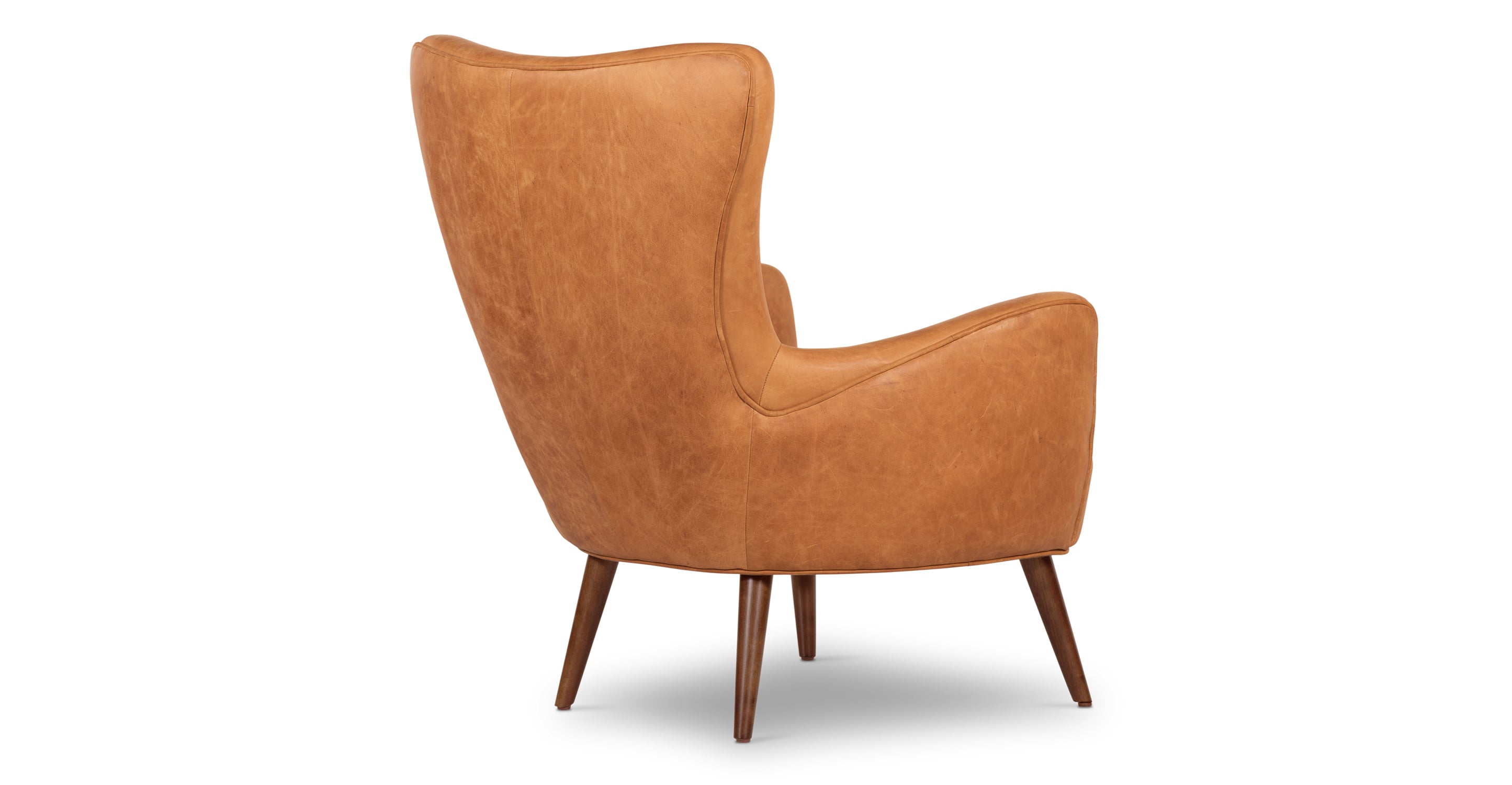 Aida Lounge Chair - Modern Accent Chair for Living Room, Bedroom & Office - Comfortable Upholstered Armchair with Wooden Legs - Perfect for Relaxing, Reading & Decorating Your Home