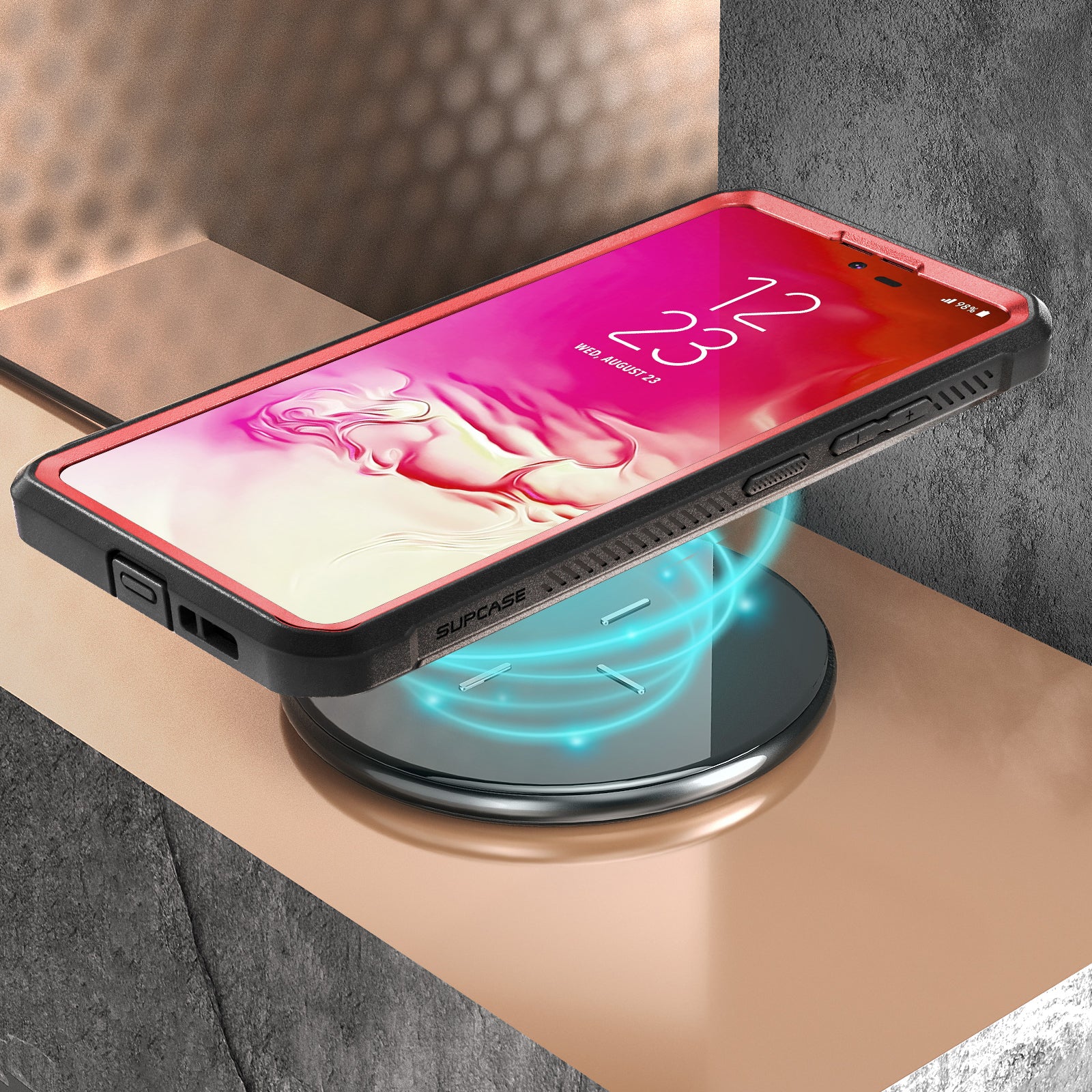 Samsung Galaxy S10 Lite Unicorn Beetle Pro Full-Body Rugged Holster Case - Heavy Duty Protection, Shockproof & Drop Proof - Metallic Red (Open Box) - Perfect for Outdoor, Work & Extreme Sports
