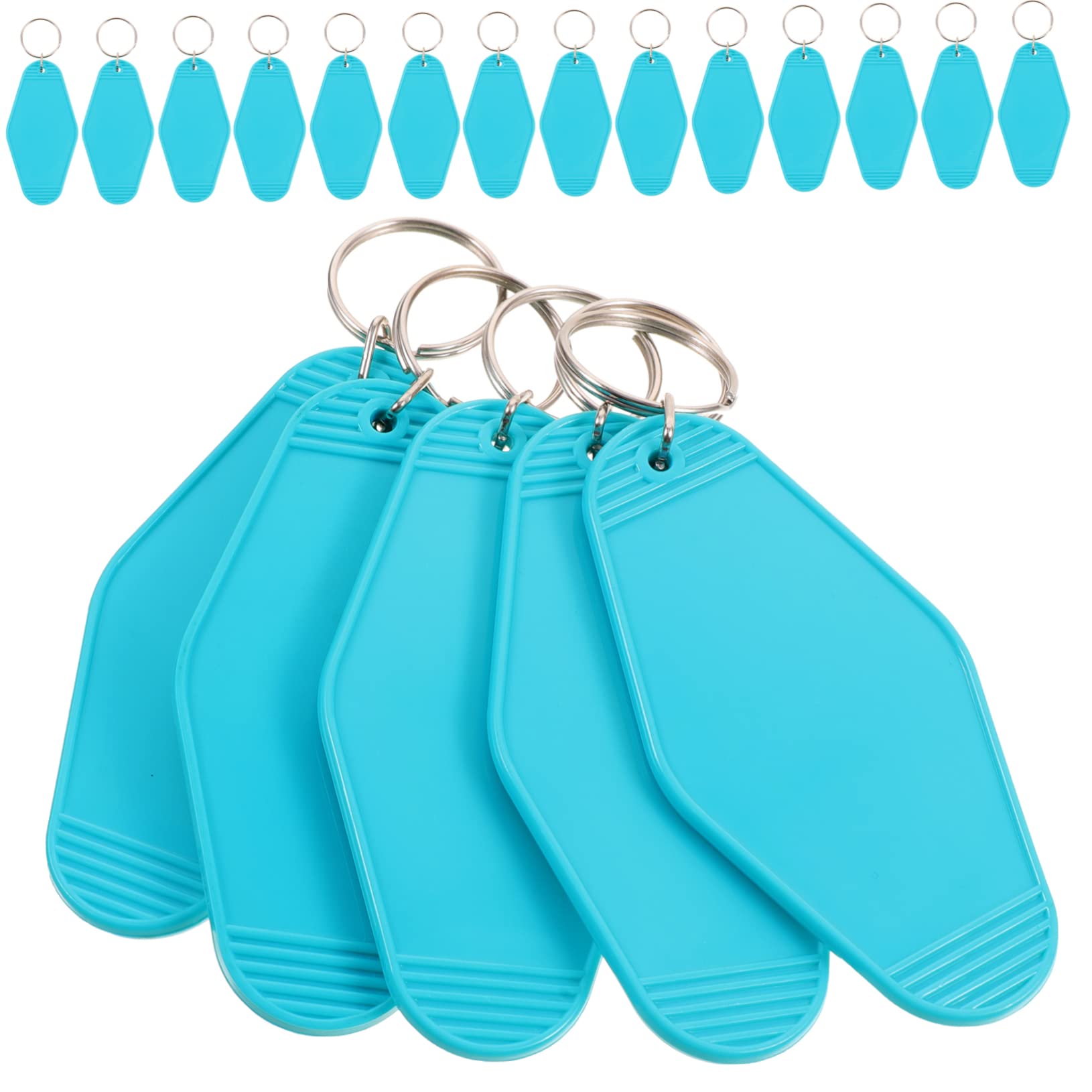 WATIIFUFU 20-Piece Luggage Tag & Key Holder Set - Durable Plastic & Alloy Keychain ID Tags for Suitcases (Random Colors) - Perfect for Travel, Organization & Personalization