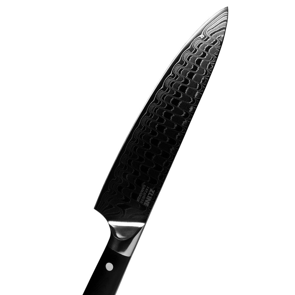 ZLINE 8 Inch Professional Japanese Damascus Steel Chef Knife - KCKT JD - Razor Sharp Kitchen Knife for Slicing, Dicing & Chopping - Perfect for Home Cooks & Professional Chefs