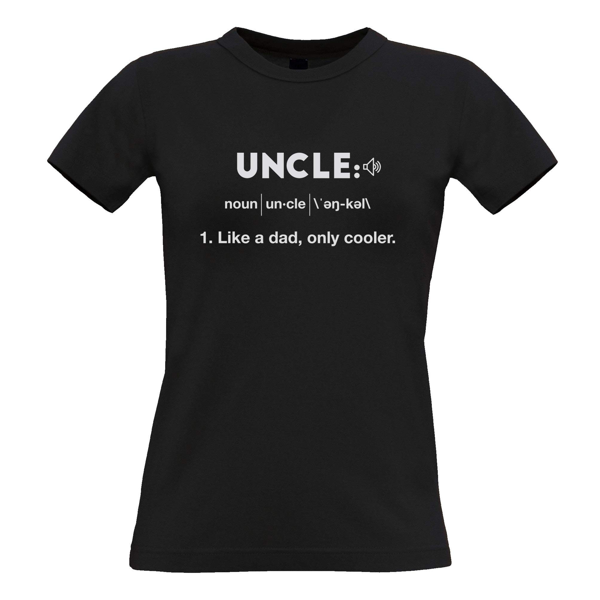 Funny Women's T-Shirt 'Like A Dad Only Cooler' - Tim And Ted Uncle Design - Perfect Gift for Cool Aunts & Father Figures - Great for Casual Wear, Family Gatherings & Humorous Occasions