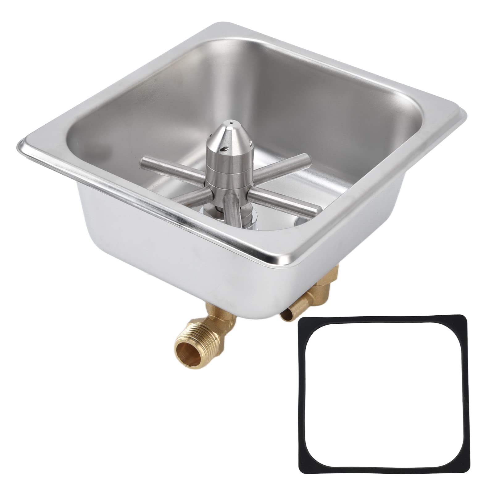 Stainless Steel Glass Rinser for Kitchen Sink - Bar Glass Washer & Cup Cleaner for Home, Hotel, Coffee Shop - Perfect for Washing Wine Glasses, Beer Mugs and Coffee Cups