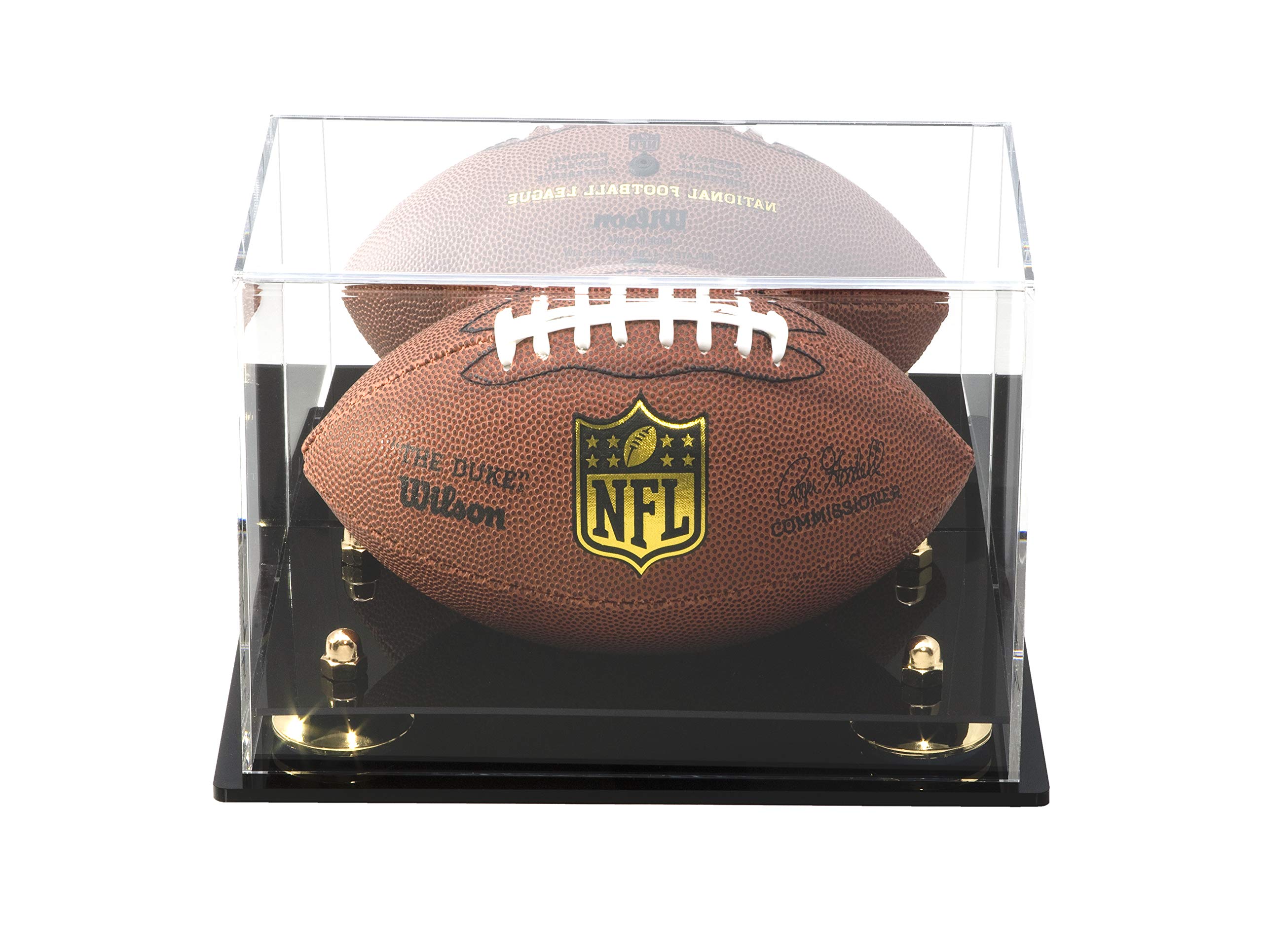 Acrylic Mini Football Display Case - Perfect for Collectible Mini Helmets & Memorabilia - Ideal for Home, Office, or Man Cave Decor