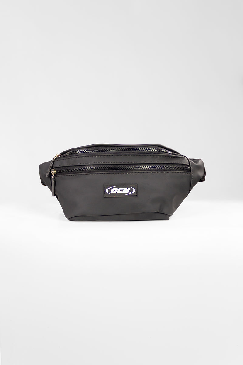 OCN Check Black Waist Bag - Stylish & Durable Fanny Pack for Travel, Running, Hiking & Everyday Use
