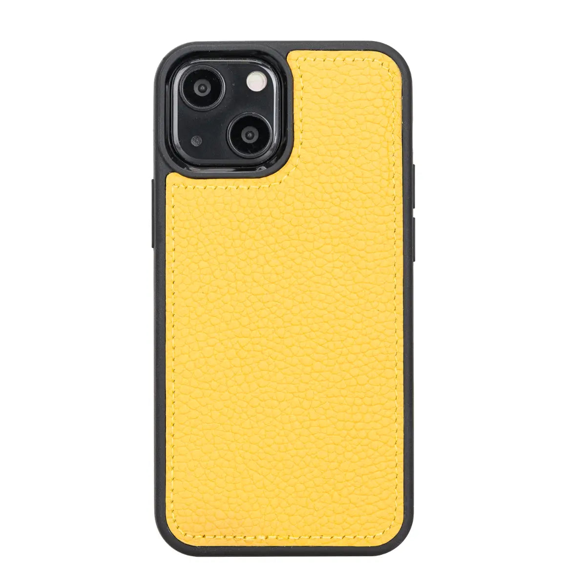 Premium Yellow Leather Wallet Case for iPhone 13 Mini - Slim Protective Cover with Card Slots | Perfect for Everyday Use, Travel & Business