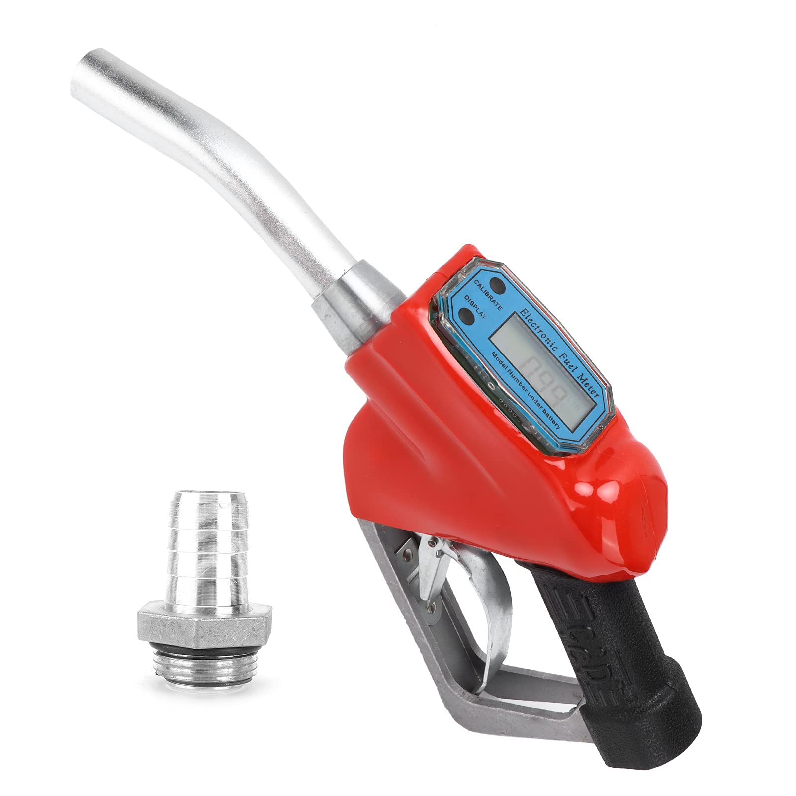 Digital Fuel Flow Meter Gauge - LED/LCD Display for Diesel, Petrol, Oil & Methanol - Accurate Refueling Gun Sensor for Cars, Trucks & Boats - Perfect for Gas Stations, Auto Shops & Fleet Management
