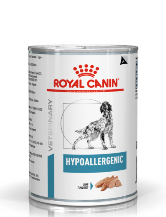 Royal Canin Hypoallergenic Dog Food - Grain-Free Canned Wet Food for Dogs with Allergies - Perfect for Sensitive Stomach & Skin Care - Ideal for Allergy-Prone Breeds at Home or Travel