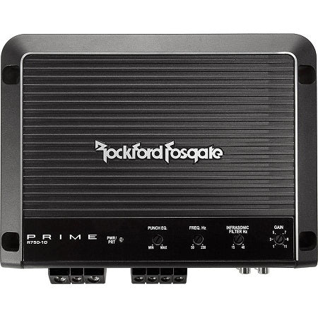 Rockford Fosgate R750 1D Car Amplifier - 750W Mono Power Amp for Subwoofers & Speakers | Perfect for Car Audio Upgrades & Bass Enhancement