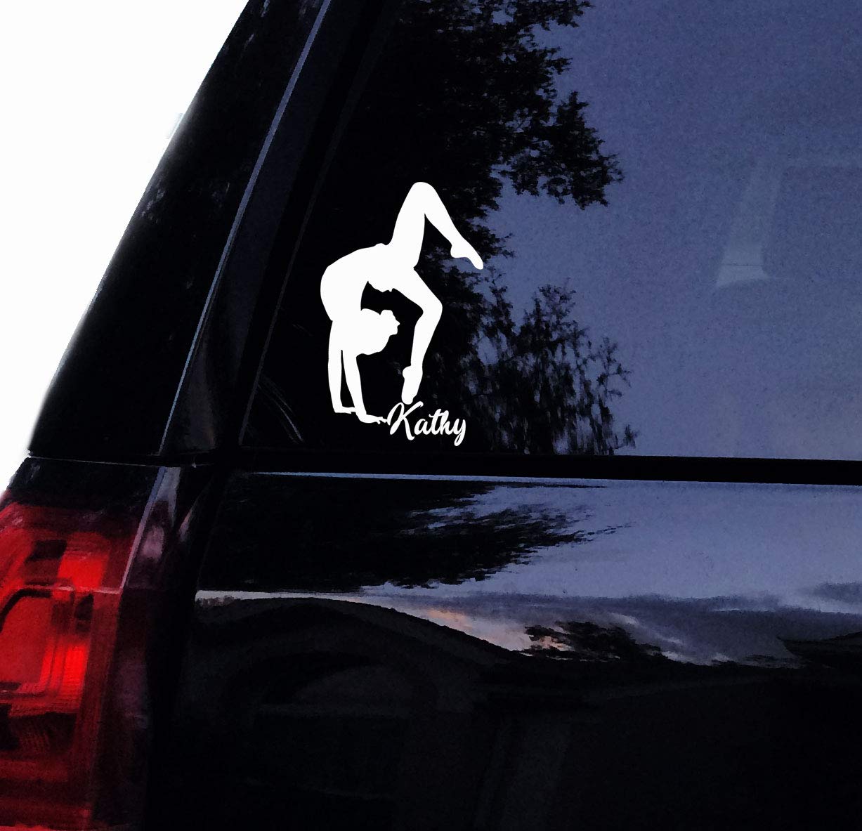 Personalized Gymnast Vinyl Decal Sticker - Custom Gymnastics Car, Window, Wall & Laptop Decoration (6 Inch) - Perfect for Gymnastics Fans, Team Spirit & Home Decor
