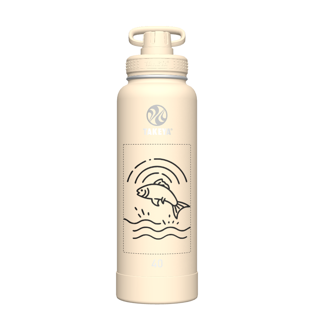 40oz Customized Oatmilk Bottle with Spout Lid - Perfect for Smoothies, Coffee, and On-the-Go Hydration